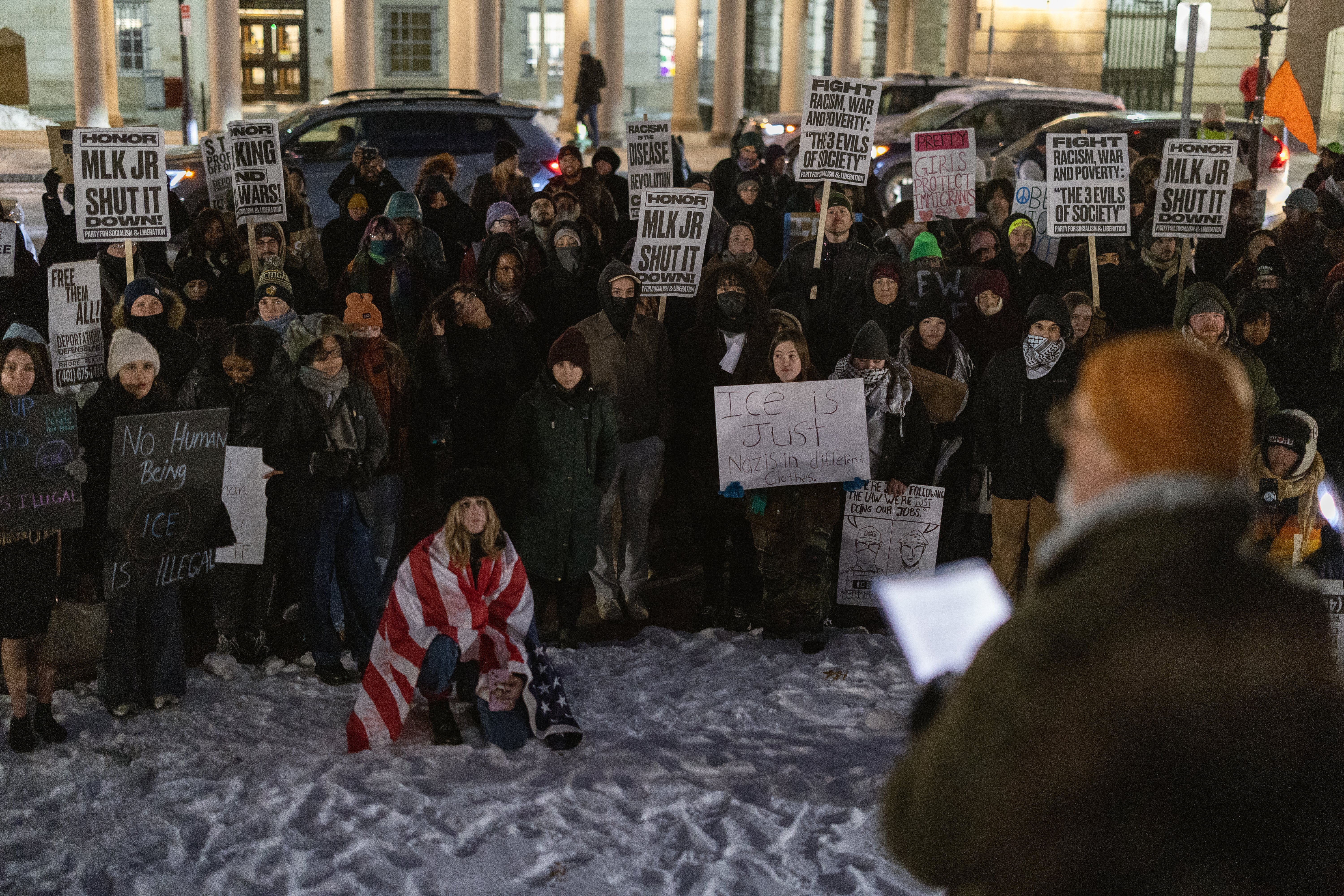 Watching Lee Speak @ PSL Rally_AJF